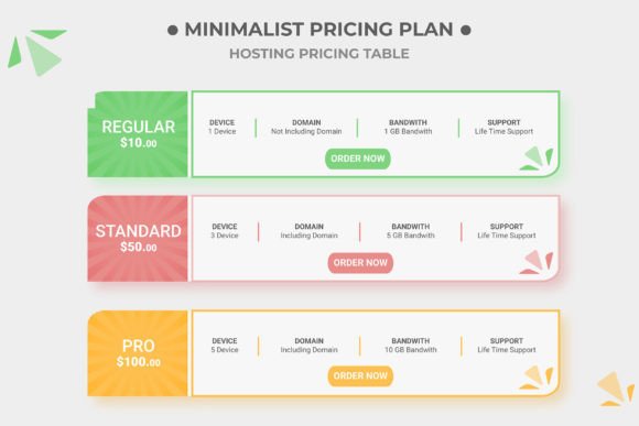 A Minimalist Pricing Table for Clean, Professional Design