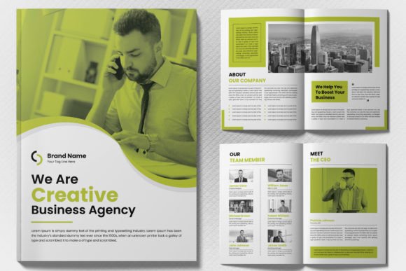 Biofold Brochure Template: Modern Magazine Design
