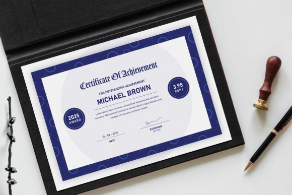 Certificate of Achievement: A Modern & Classy Design Asset