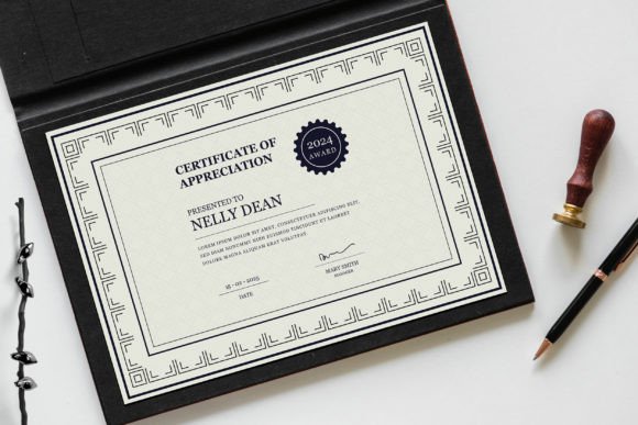 Certificate Template Layout: Modern Classy Design