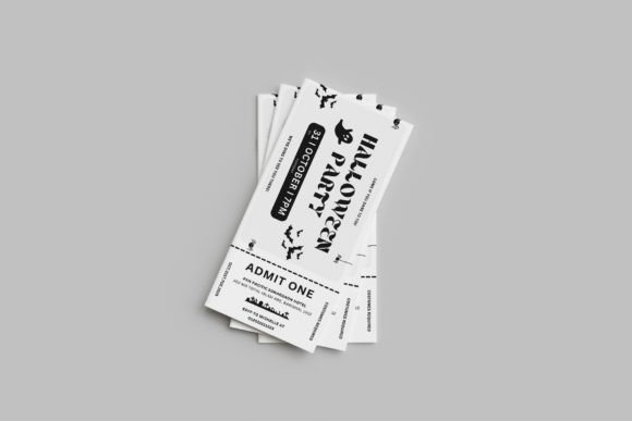 Editable Halloween-Ticket: Your Shortcut to Spooky Event Graphics