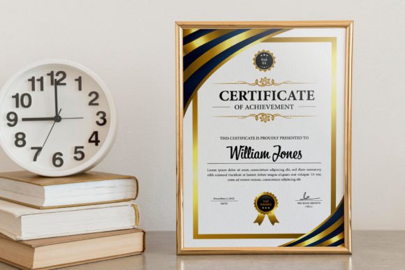 Elegant Recognition: A Modern Certificate Template for Professionals