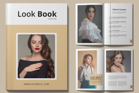 Elevate Your Brand: The Look Book Template Magazine Design