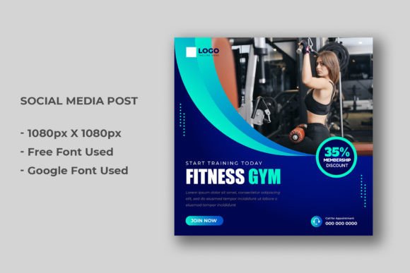 Elevate Your Feed: Gym Fitness Social Media Post Design
