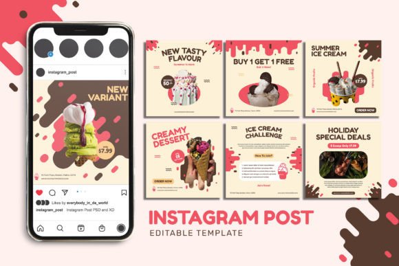 Elevate Your Feed: The Ice Cream Store Instagram Post Collection