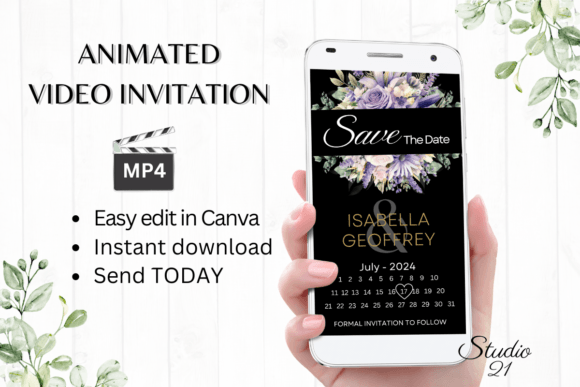 Make Your Wedding Announcement Instant: The W2417B Video Evite