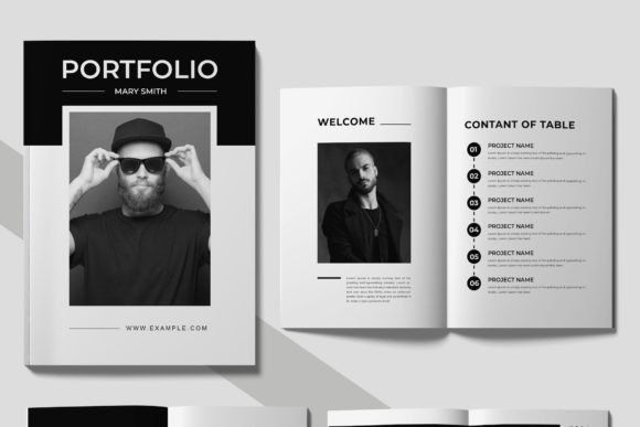 Portfolio Design Layout: A Sharp and Professional Template