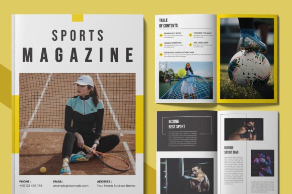 Sport Magazine Template: A Designer's Layout Guide
