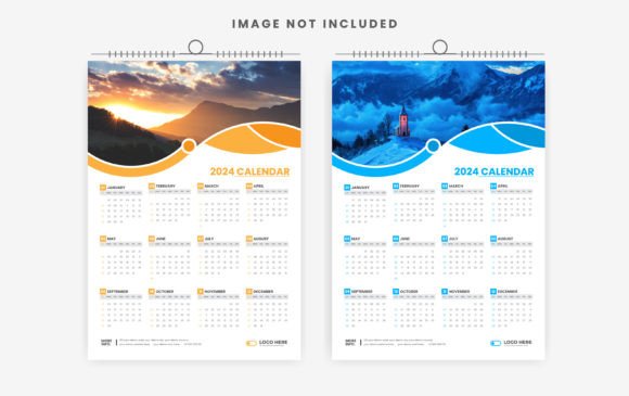 Streamline Your Year: The 2024 One Page Calendar Design Template